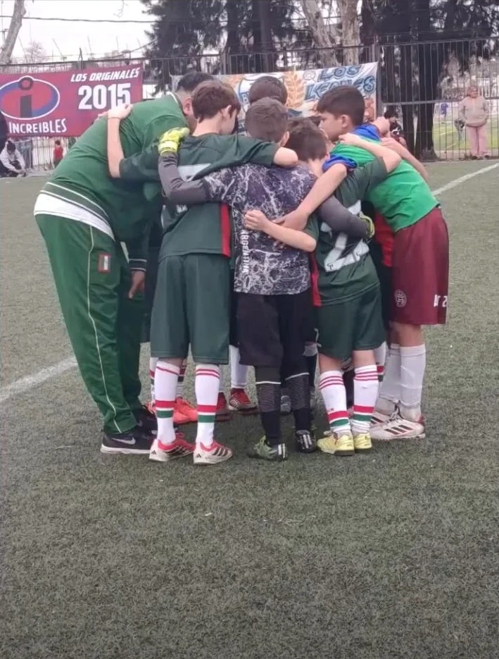 Jugadores reunidos antes de un partido